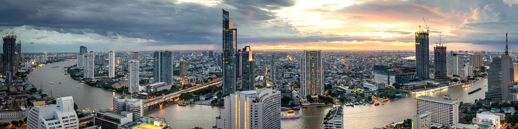City With River Running Through It